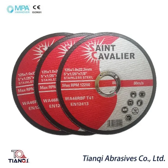 Versatile Stainless Steel Cutting Disc Suitable for Steel Alloy Cast Steel Wood Glass 125X1.0X22.2mm