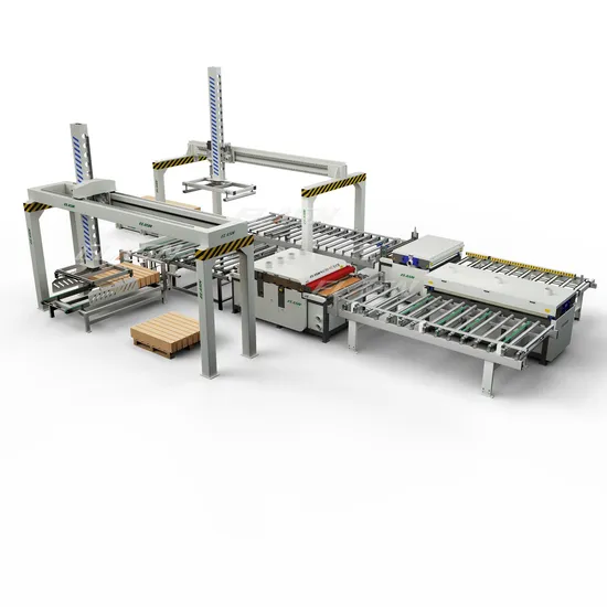 Automatic Pushing Feeding Wood Plank Multi Blade Rip Saw Production Line 
