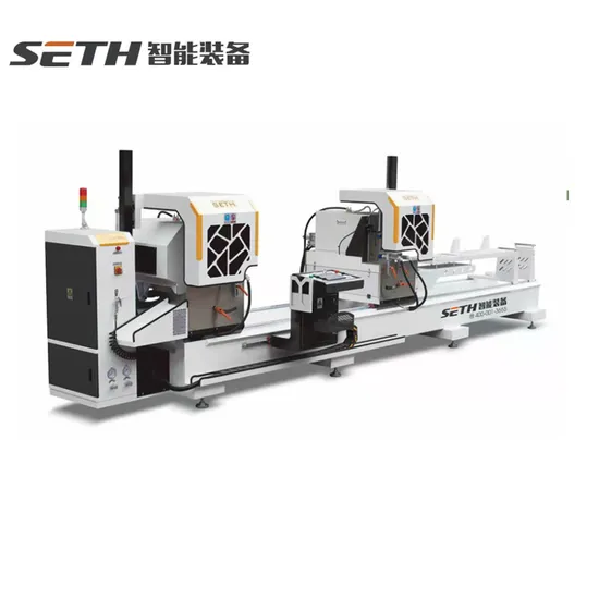 Aluminum CNC Double Head Mitre Saw CNC Machiery Production Processing Line 