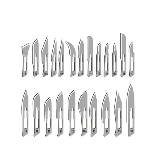 Sharp Point Stainless Steel Disposable Paramount Surgical Blades 