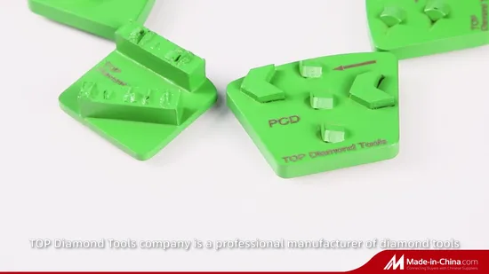 Redi Lock PCD Trapezoid Diamond Grinding Disc with 4 Teeth for Concrete Surface Preparation 