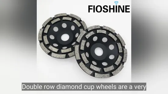Concrete Diamond Grinding Cup Wheel with Double Row Segments 